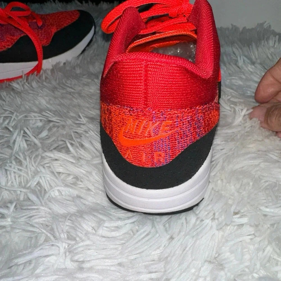 Nike Womens Air Max 1 Ultra Flyknit Running Trainers 859517 600 Sneakers Shoes - Picture 6 of 14